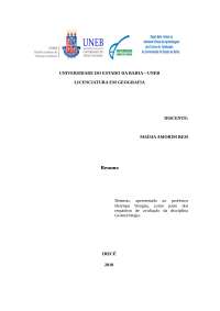 Resumo DE GEOGRAFIA (GEOMORFOLOGIA)