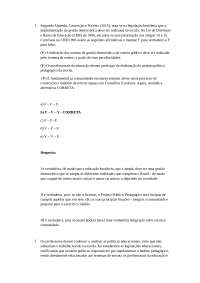 Legislação brasileira que a implementação da gestão democrática