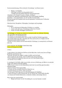 Textzusammenfassung "Über technische Vermittlung"