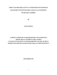 design and implementation of human resource information system
