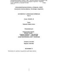 Fase 2 Automatas y Lenuajes Formales