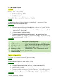 RESUMO SOBRE DOENÇAS DO ESOFAGO, INCLUINDO NÃO NEOPLASICAS