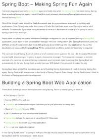 Spring Boot Web Application - Docsity