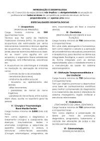 Resumo sobre especialidades odontológicas: introdução à odontologia