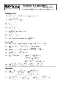 Math High School Part two | Exercises Mathematics | Docsity