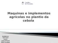 Maquinas e Implementos Agrícolas para o Plantio de Cebola: Um Guia Completo