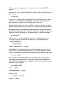 PAREDE CELULAR BACTERIANA E COLORAÇÃO DE GRAM