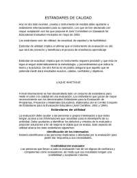 Estándares de Calidad en la Evaluación Educativa: Una Guía para la Práctica
