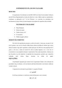Relatorio sobre Plano de packard