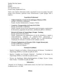 Curriculo profissional