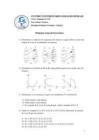 lista de exercicios calculo para enhenharia 1