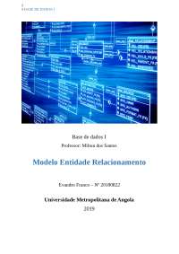 Modelo Entidade Relacionamento