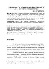 A CONVERGÊNCIA DO SISTEMA DA CIVIL LAW AO DA COMMON LAW E A CONCRETIZAÇÃO DOS DIREITOS