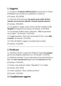 Analisi Logica del terzo gruppo italianista