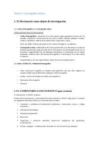 Tema 6 - Lexicografía