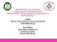 Defectos Oseos periodoncia