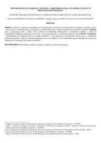 metodologias de pesquisas cientificas