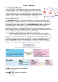 Appunti di Chimica generale ed inorganica