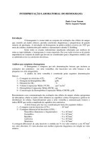 Interpretação de hemograma em laboratório
