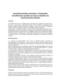 Anomalias dentárias associadas