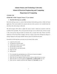 Exercise on software engineering - Docsity