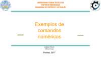 exemplos de comandos numéricos