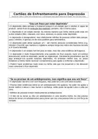 Cartões de Enfrentamento Depressão