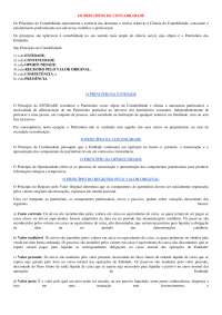 PRINCÍPIOS DA CONTABILIDADE