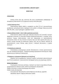 Projekt biznesplanu klubokawiarni