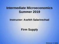 Firm Supply Lecture Notes