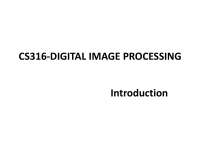 Introduction in Digital Image Processing - Docsity