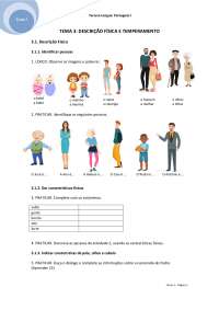 Ejercicios del Tema 3: Descrição física e temperamento