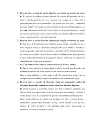 Teoria Subjetiva e Objetiva de Posse