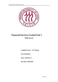 Graded Unit 1 financial service: a case study of Standard Chartered and the Barclays