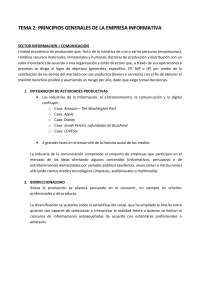 Teoria de la Empresa Informativa T2