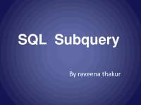 SQL Subqueries: Understanding Single, Multiple, and Multiple Column Subqueries