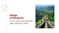 Final Design of penstock