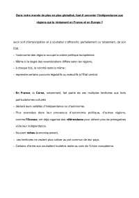 Indépendance régionale en Europe : la Corse, l'Alsace, l'Italie, l'Espagne et le Danemark