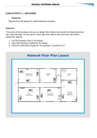 CLASS ACTIVITY 1 – LAN DESIGN