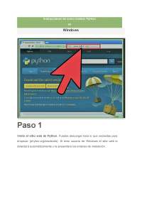 Instrucciones de como instalar Python. - Docsity