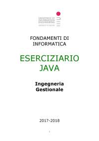 Eserciziario programmazione java | Esercizi di Elementi di Informatica ...