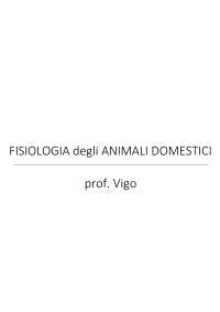 FISIOLOGIA DEGLI ANIMALI