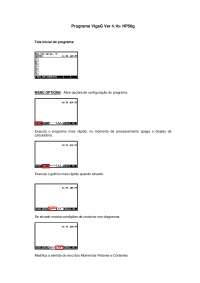 Manual de utilizacao do viga G hp50g