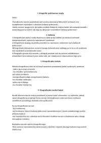 Etnografia: podstawowe zasady