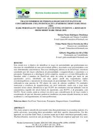 Dark Triad nos estudantes de contabilidade