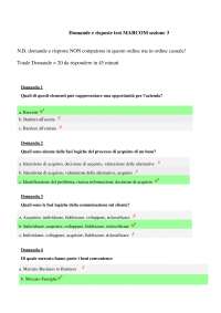 Domande e risposte MODULO 3 MASTER MARCOM (Global Marketing ...