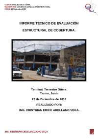 Informe Técnico de Evaluación Estructural de Cobertura