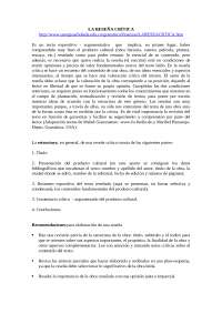 Cómo hacer una reseña