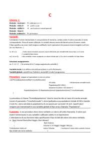 Riassunto Linguaggio di programmazione C++ - Docsity