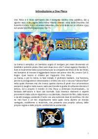 Tesina One piece con collegamenti